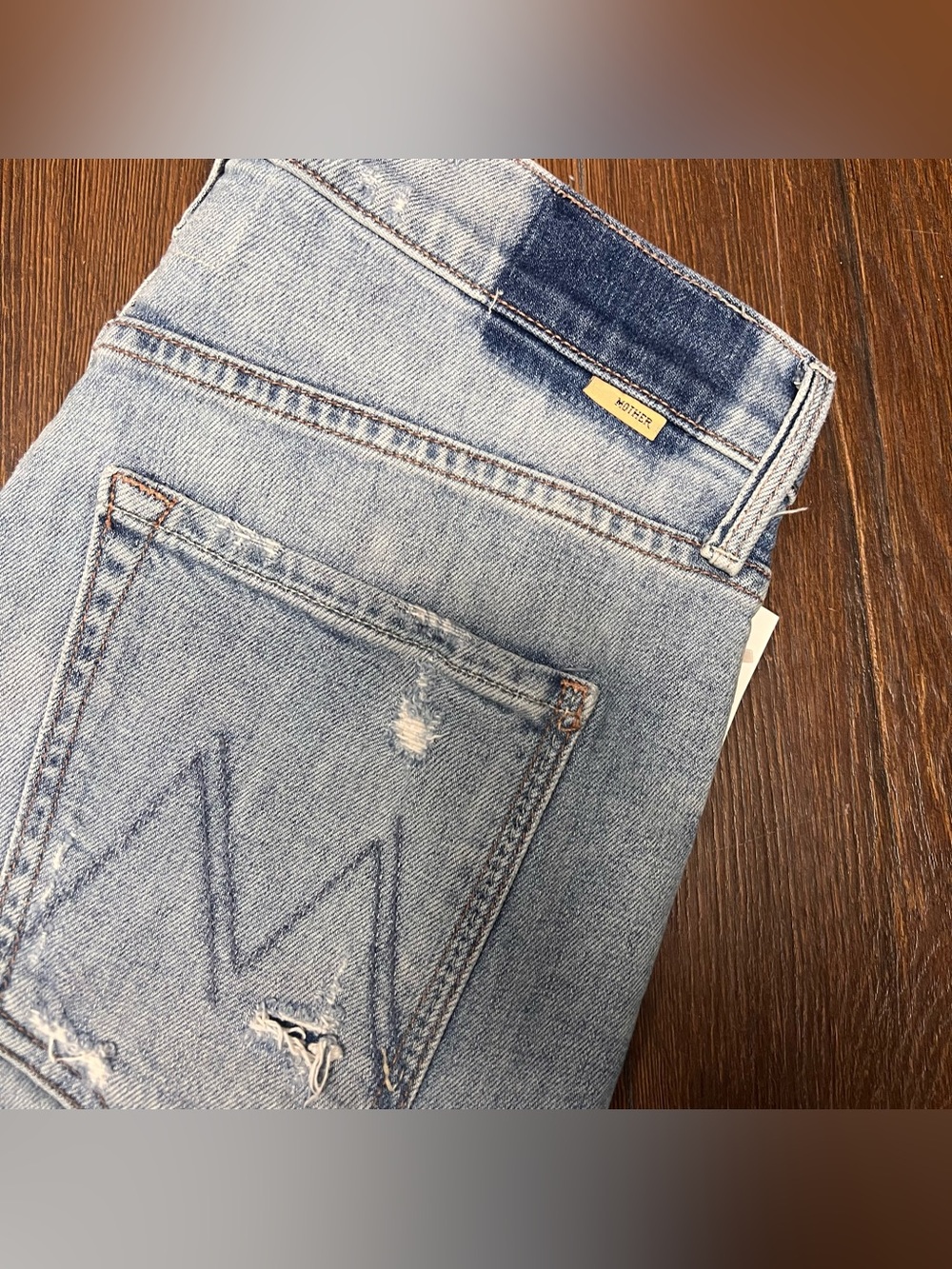 Mother Denim - The Scrapper Ankle Jeans in Wicked Wild Calling SZ 27 - Picture 3 of 10